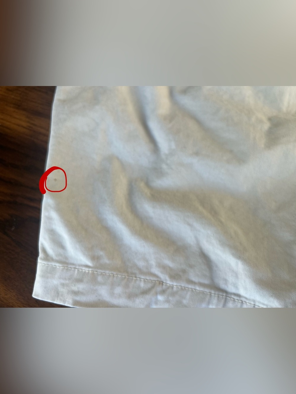 Flint & Tinder Mens 5” Chino Shorts Sz 33 Off White Stretch *Color Transfer* GUC - Picture 3 of 13